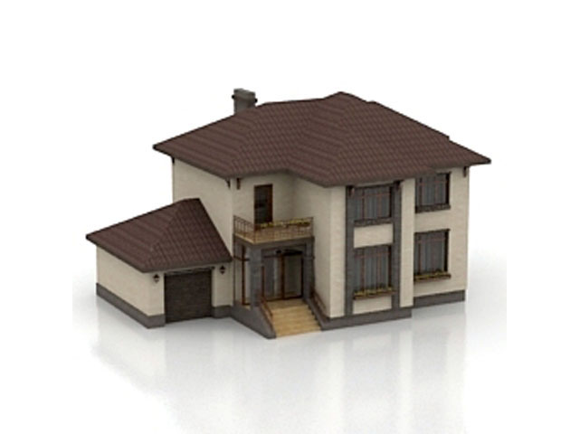 Free House N5 3D model_2_2_1 For Architecture 3Ds Max Model Download